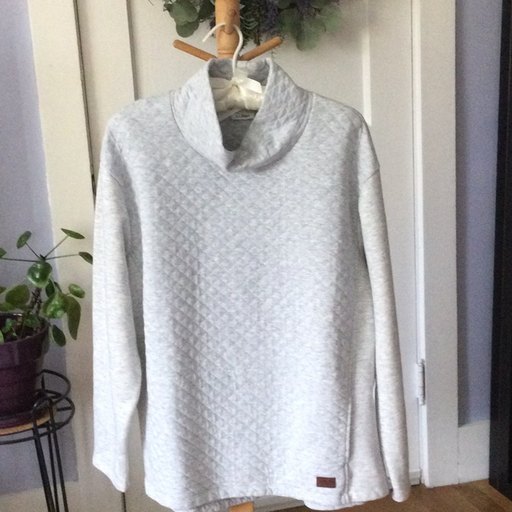 Quilted sweatshirt pullover by L. L. Bean